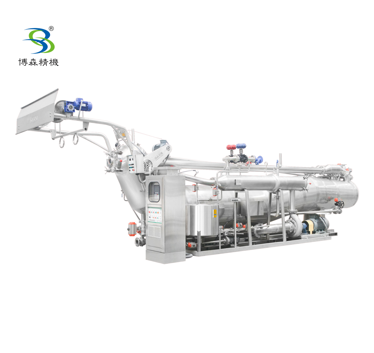 溢流机-HOF超低浴比高温溢流染布机（上走式，外置导布管，容量更大，尾巴翘起）